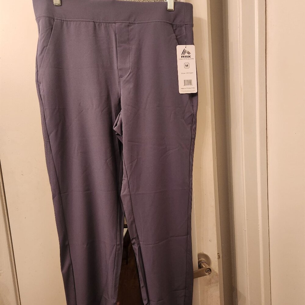 RBX Women's Ankle Pant, Quick Drying Lightweight Stretch Woven Flat-Front